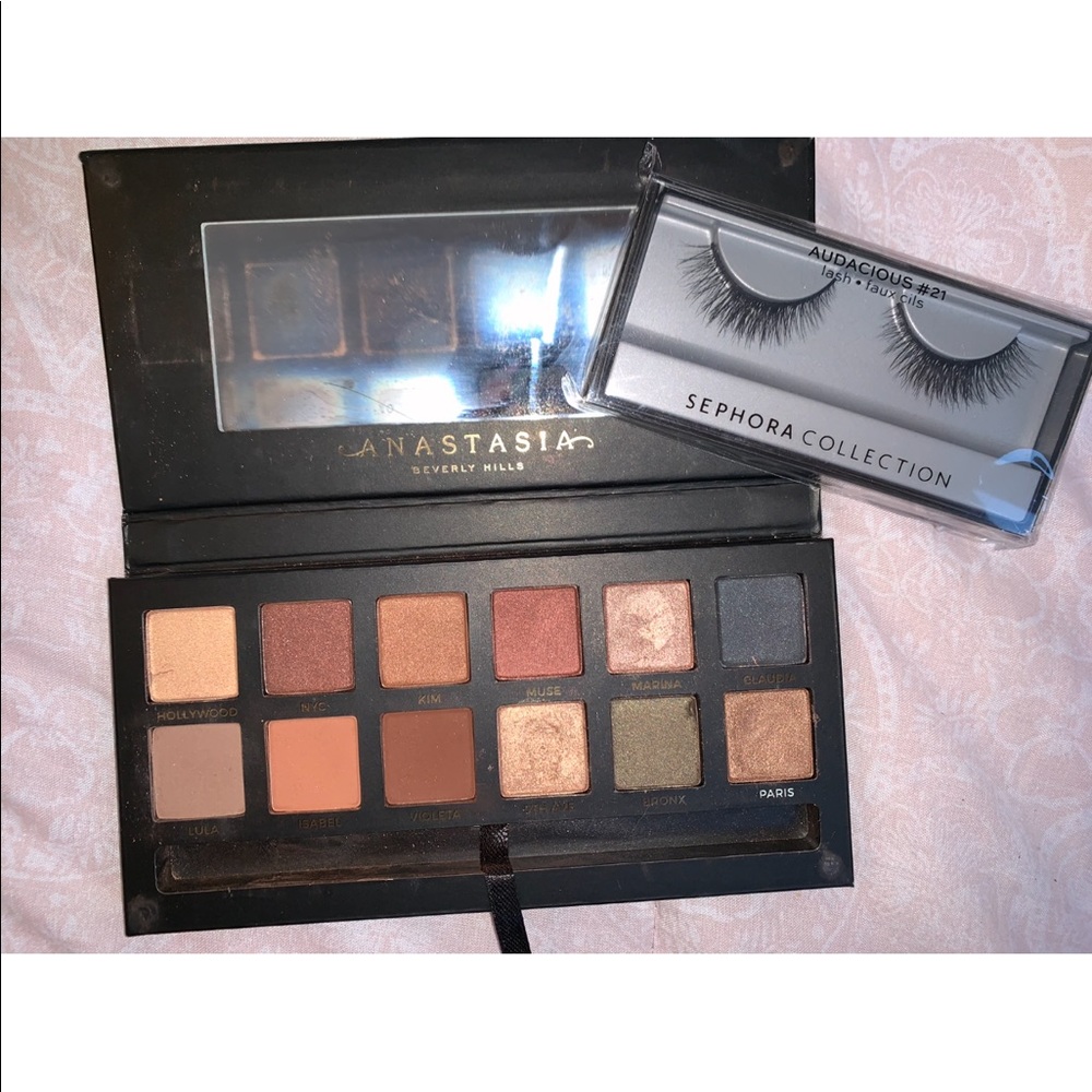 Abh master palette by mario & sephora lashes